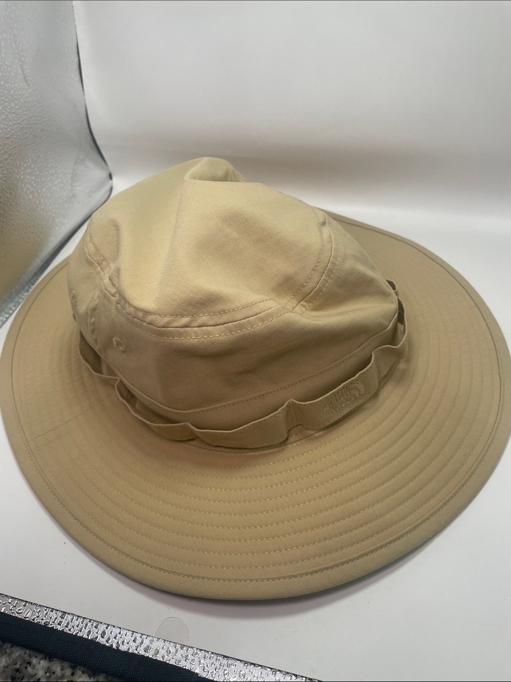 The North Face - Class V Brimmer Hat S/M UPF 40+ Cap brim bucket Hat - TAN Small